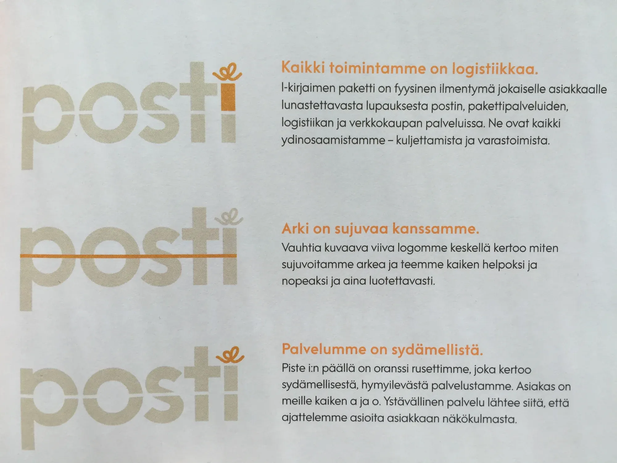 Ote Posti-kirjasesta